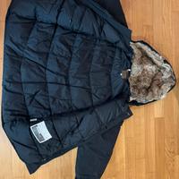 Piumino NiamaBasic con pelliccia di coniglio