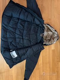 Piumino NiamaBasic con pelliccia di coniglio