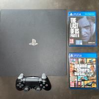 Ps4 pro 1b + gta 5 + the last of us 2