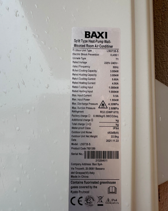 Condizionatore/pompa di calore inverter 12000btu