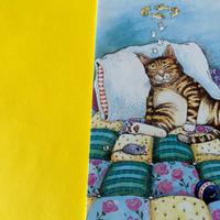 Card vintage con gatto