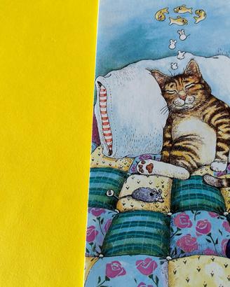 Card vintage con gatto