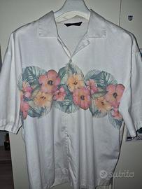 Camicia Zara bianca con fiori