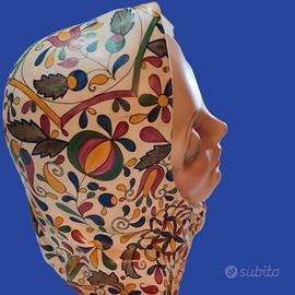 busto in ceramica della manifattura Lenci,