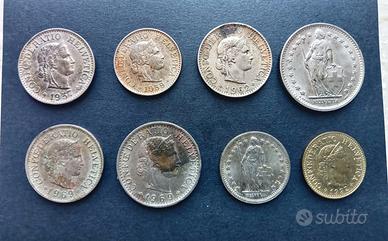 Lotto Monete Svizzere 1957-1992 da collezione