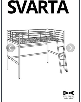 letto a soppalco 2 posti metallo tubolare bianco