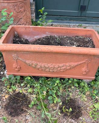 Vaso in Terracotta Artigianale d'Epoca da Giardino