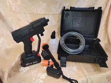 idropulitrice portatile a batterie più accessori 
