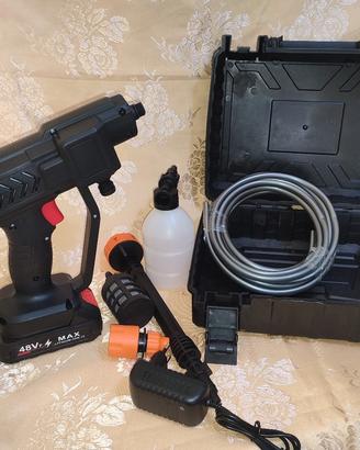 idropulitrice portatile a batterie più accessori 