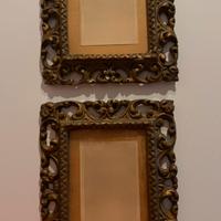 Coppia cornici gesso vintage