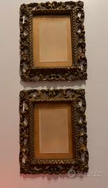 Coppia cornici gesso vintage