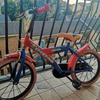 bicicletta spiderman 