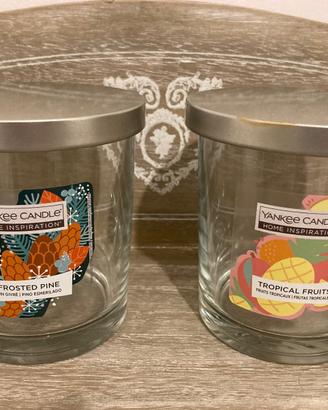 4 barattoli in vetro (vuoti) Yankee Candle