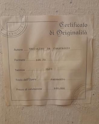 Quadro ad OLIO di Mariolino da Caravaggio 