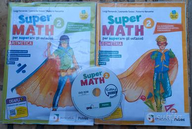 SUPER MATH 2 - artim + geom. + DVD Rom - DEASCUOLA