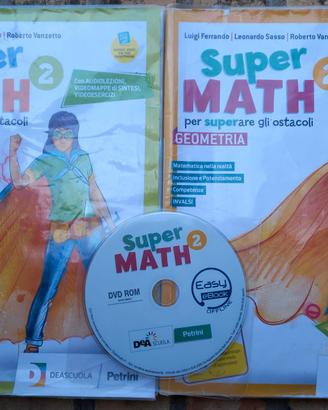 SUPER MATH 2 - artim + geom. + DVD Rom - DEASCUOLA