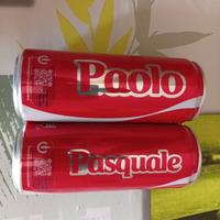 lattine coca cola nomi vuote