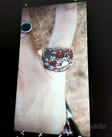 Anello Granati Fascia Arg.925