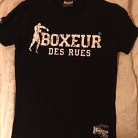 t-shirt nera boxeur des rues