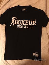 t-shirt nera boxeur des rues