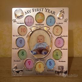 Cornice portafoto multipla primo anno bambino