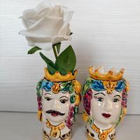 Teste di Moro Sciacca in ceramica - dipinte a mano
