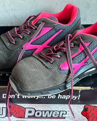 Scarpe antinfortunistiche U-Power donna grigio/ros