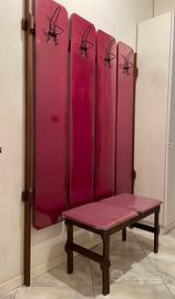 Attaccapanni a muro e panchetta