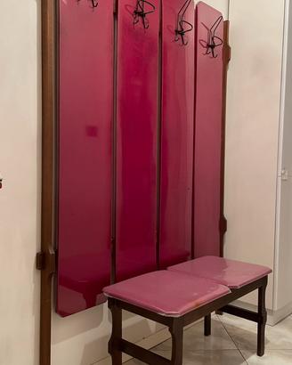 Attaccapanni a muro e panchetta