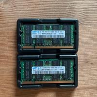 Memoria RAM Samsung SODIMM DDR2-667 kit 2x1GB