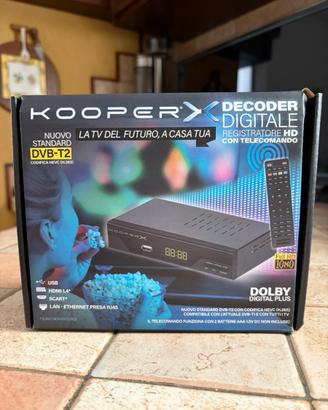 Decoder HD DVBT-2/HEVC H265 - Kooper X