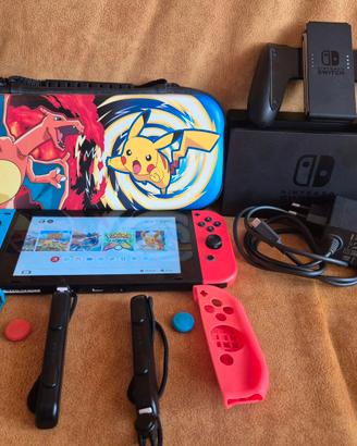 Nintendo Switch + 5 giochi + Dock + accessori