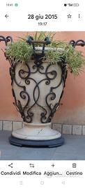 vaso da esterno in ferro battuto giardino 