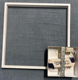 Plafoniera Led Bianca con alimentatore Fabian.