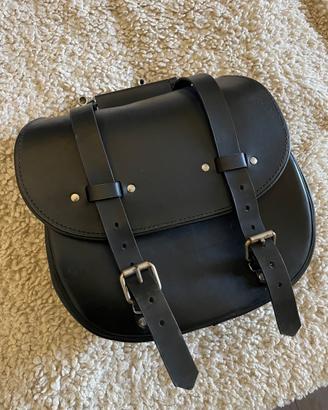 Borsone Buffalo Bill in pelle per  Harley Davidson