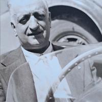 Cartolina celebrativa Enzo Ferrari - Edizione Lim