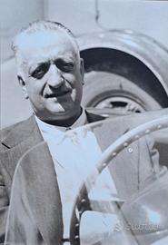 Cartolina celebrativa Enzo Ferrari - Edizione Lim