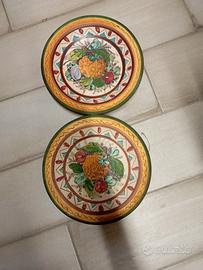 2 piatti vintage in terracotta 