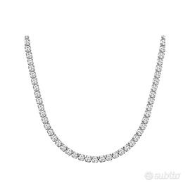 collana tennis + collana croce