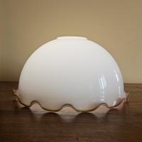 Lampada in vetro da soffitto vintage anni 70 