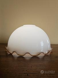 Lampada in vetro da soffitto vintage anni 70 