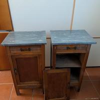Coppia di comodini stile Liberty