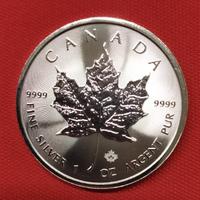 Canada 1oz Argento 5 Dollari 2025 Foglia Acero FDC