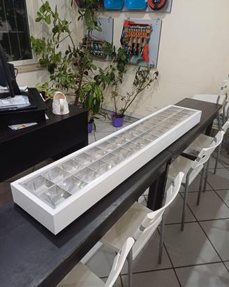 5 Plafoniere ufficio 2 neon X 58 W