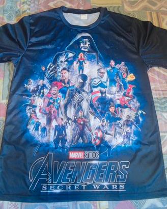 Maglietta Uomo Avengers Secret Wars taglia L