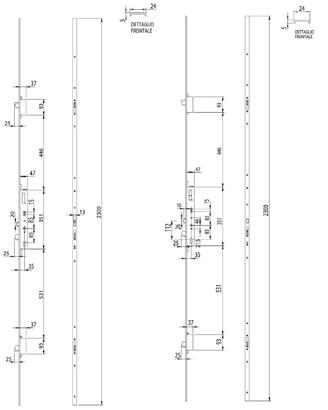 Serratura multipunto elettrica Fiam top exit dgt