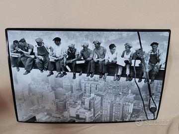 Foto vintage su lastra in metallo