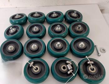 Set Ruote TR-Roll Tellure Rota per Carrelli 