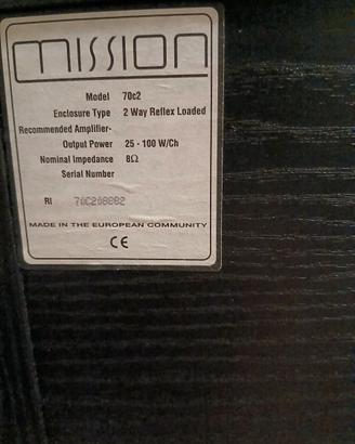 Cassa mission modello 70c2