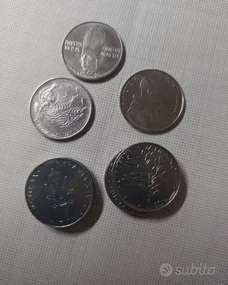 Lotto 9 monete da 50 lire Vaticano 68 69 70